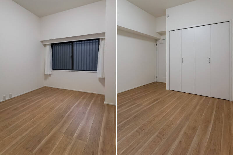 洋室Bは約6.8帖。クローゼットが備わっています。