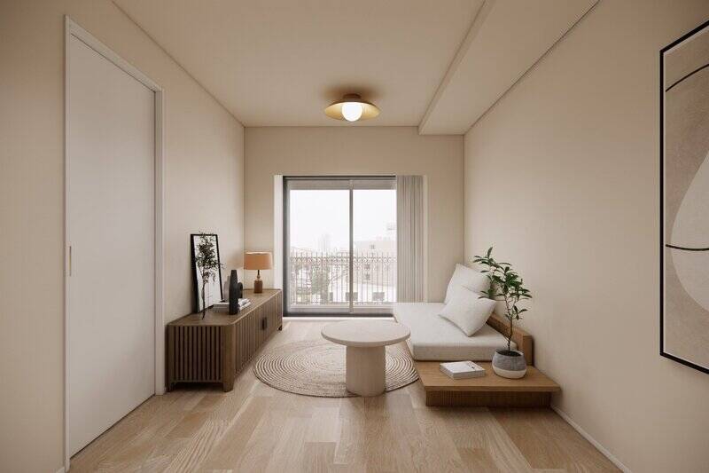 ここからはCGイメージでご紹介します。LDKは南西向きで、日当たりに期待大！