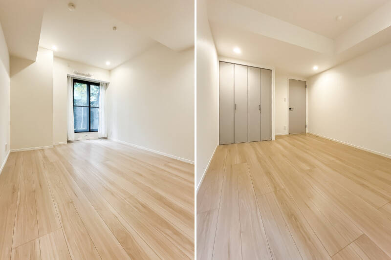 LDKと横並びで、先ほどのお庭に出られます。