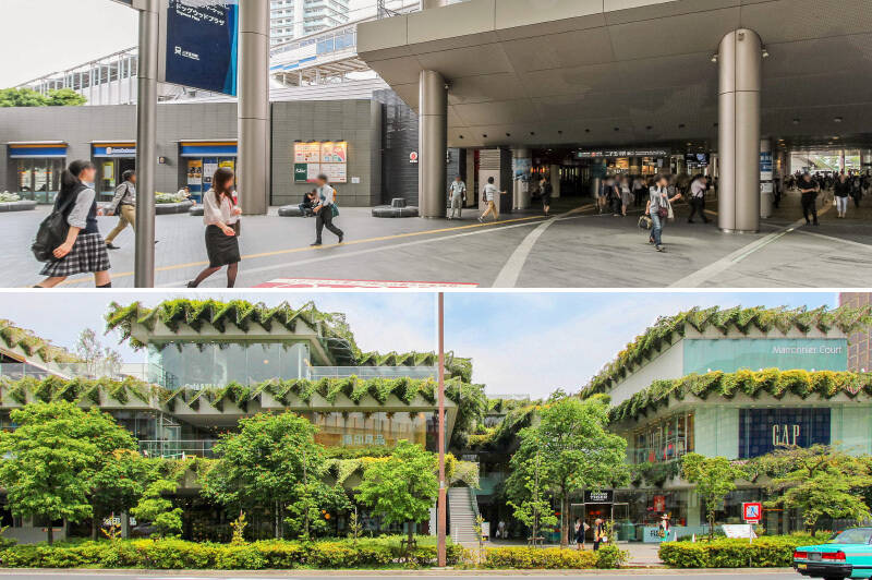 渋谷から電車に乗ること13分、緑とオシャレが共存した街に到着！ 駅周辺のお店の多さに圧倒されつつも、どこか建物にゆとりを感じる......よいですね。早速ですがマンションへ向かいましょう！