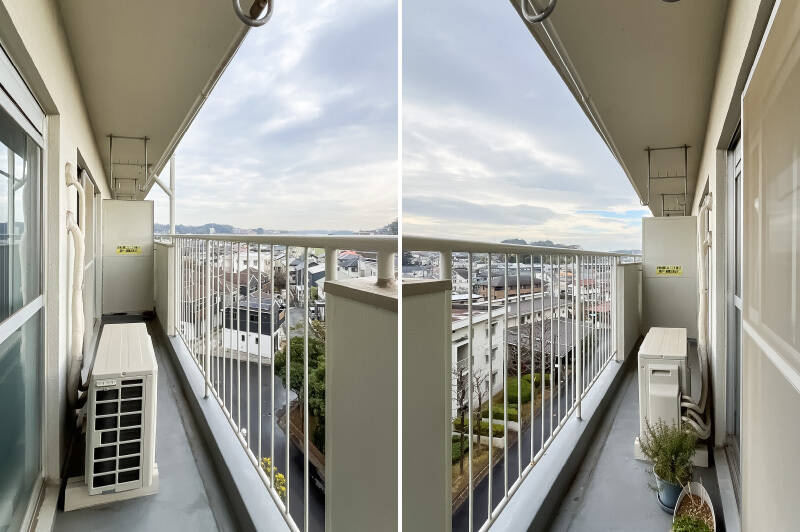 バルコニーには、吊り金具が備わっています。