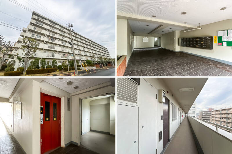 1号棟と2号棟を合わせて計121戸にもなる大規模マンション。竣工は1978年。月額8,000円で利用できる平置きの駐車場は、2025年12月時点で空きがあります。