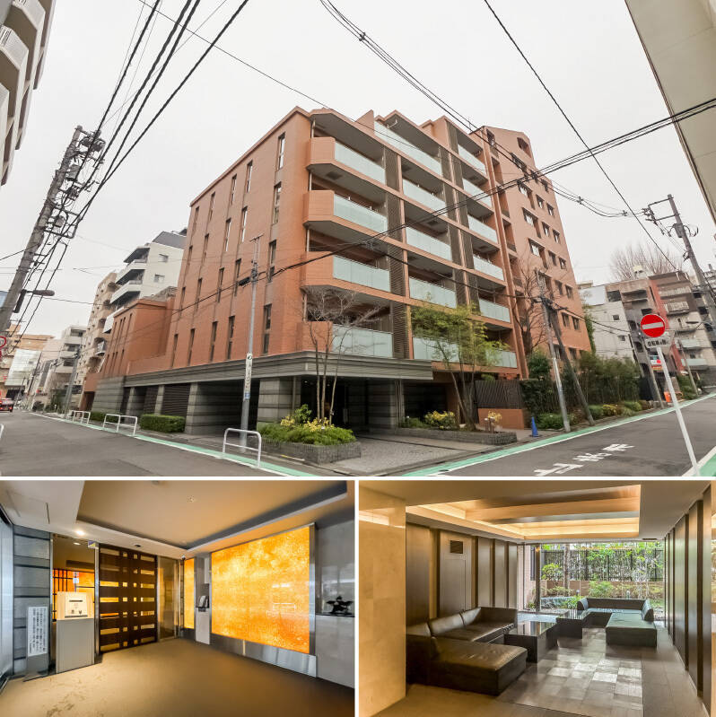 2012年竣工、総戸数71戸、地上9階建てのマンション。共用部には待合スペースが用意されています。2025年7月には、大規模修繕工事を終えたばかりです。