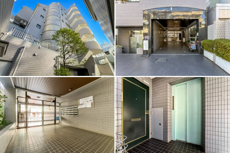 1990年に竣工した、新耐震基準適合のマンション。ご紹介した住戸は5階に所在しており、エレベーターを降りてすぐ右手に位置します。