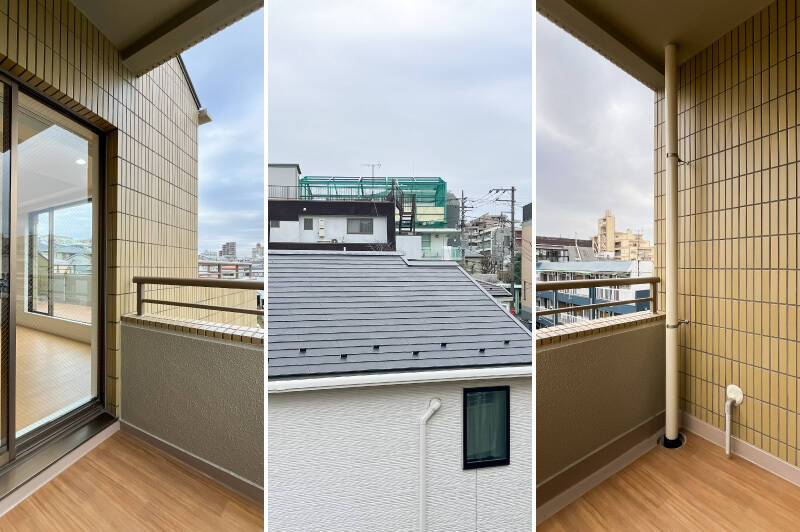 LDKにはもう一箇所小さなバルコニーが。