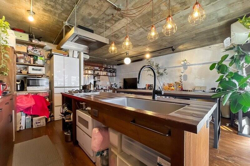 売主さまはカウンター下の空きスペースに置き型の食洗機を設置していらっしゃいます。