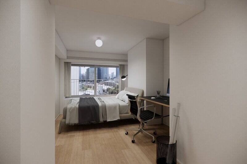 3つある洋室の中で最も広いのがこちら。窓は南西向きです。