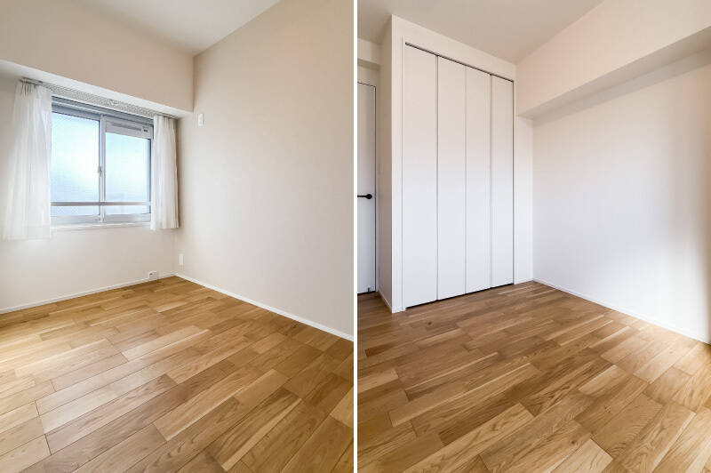 洋室Cと双子のような洋室D。