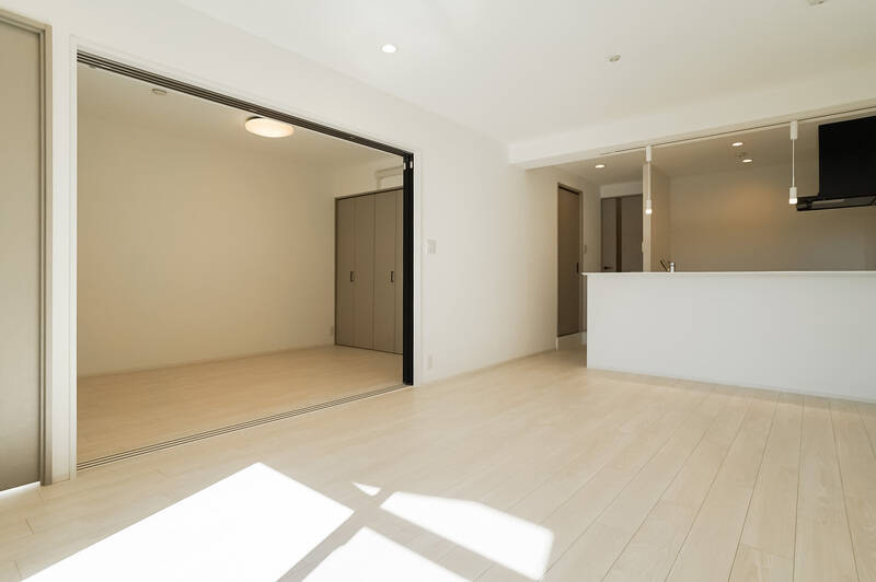 開け放つとこんなに広々！ ライフスタイルに合わせて自由自在、可変性のある間取りです。