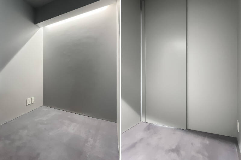 リモートワークに適していそうなコンパクトな空間。