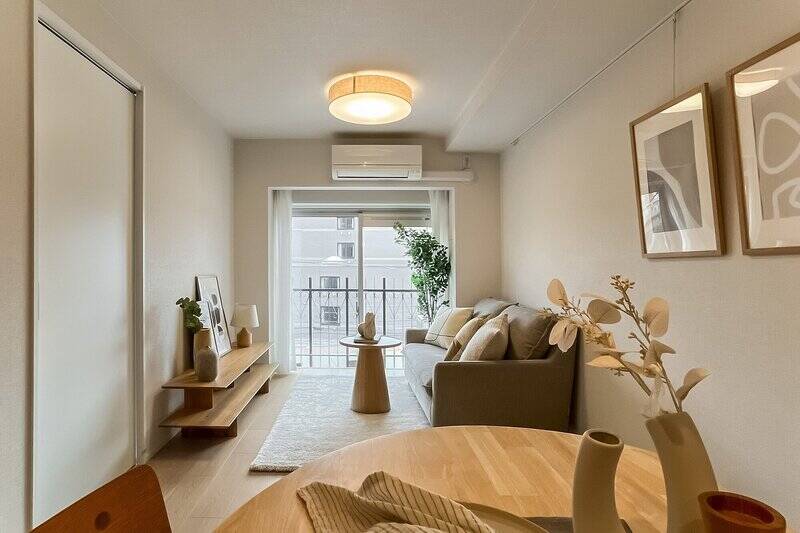 LDKは南西向きで、やわらかな日差しが届きます。