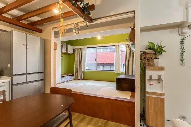 LDKの一角に設けられたボックス型のスペース。とっても居心地がよさそうです。