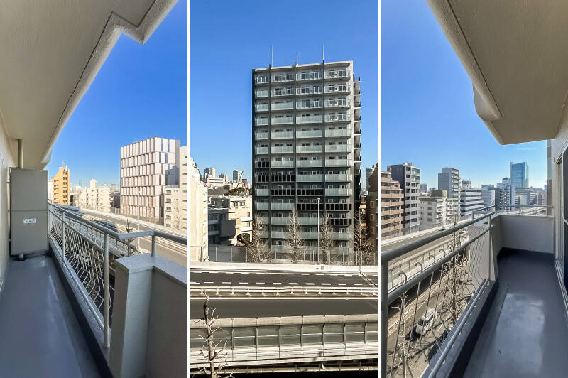 東側は首都高速第2目黒線に面しています。