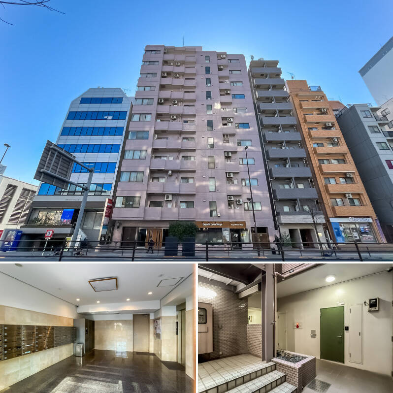 都営三田線・東京メトロ南北線「白金台」駅の1番出口を出て、すぐ左手に建つこちらのマンションが今回ご紹介する物件。駅との距離は、目と鼻の先です！