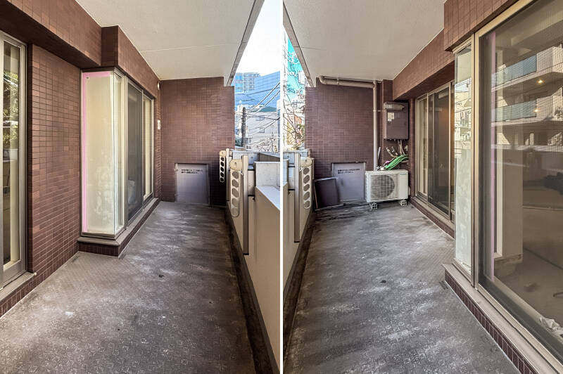 奥行きあるバルコニーは、椅子などを置けるゆとりある広さ。花壇もあり、外時間を楽しめそうです。