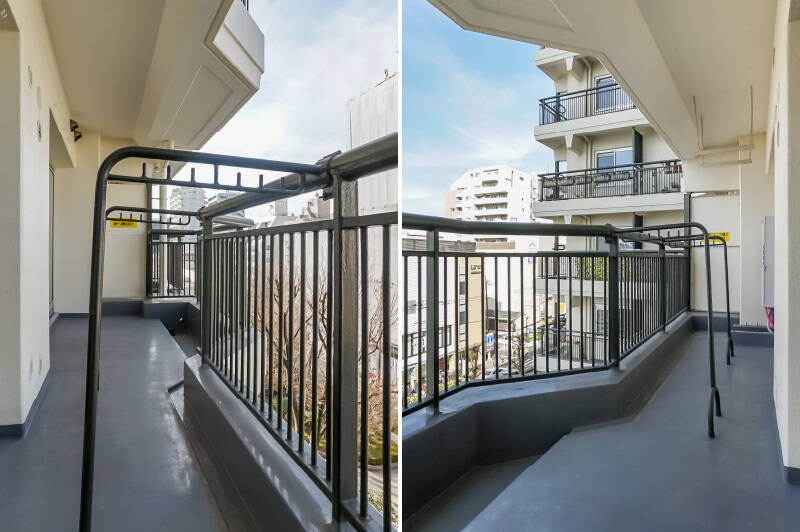 少しゆとりのあるバルコニー。