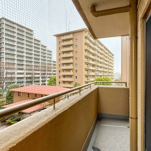 多摩川ハイム3号棟の眺望・バルコニー写真