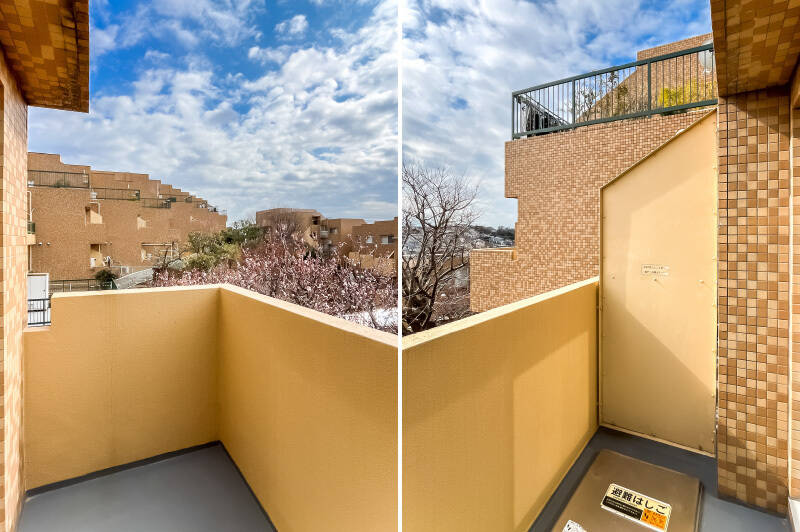 椅子を一脚置いてくつろげそうな広さ。空が広くて気持ちいいです。