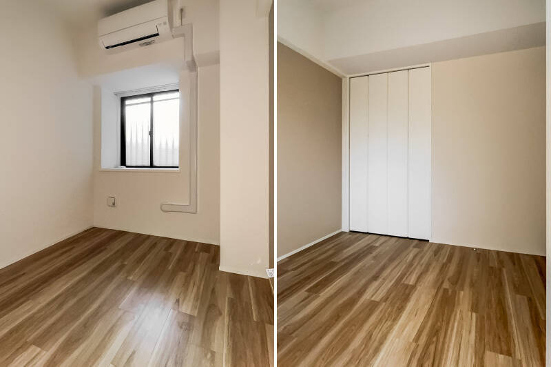 洋室Cは、ワークスペースや子ども部屋として使い勝手のよさそうな広さ。コンパクトな収納付きです。