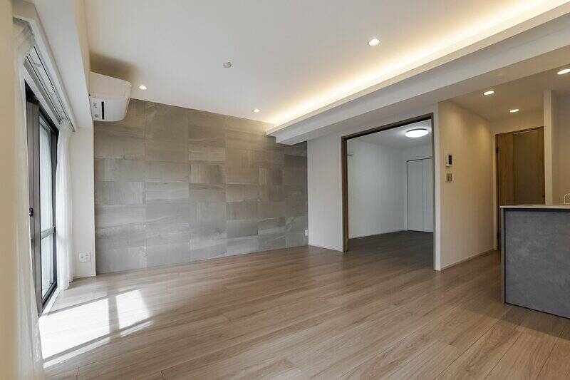 洋室Aの引き戸を開けて、空間を拡張することもできます。