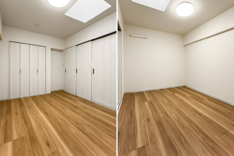 洋室Bにはなんと天窓が！ 天井から居室内に光が落ちる、マンションでは珍しい光景です。