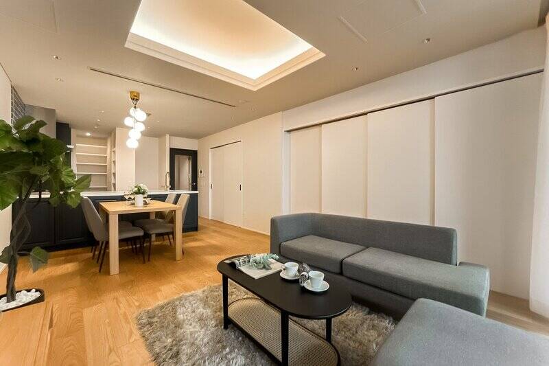 ふたつの洋室は、いずれもLDKからアクセスする間取り。