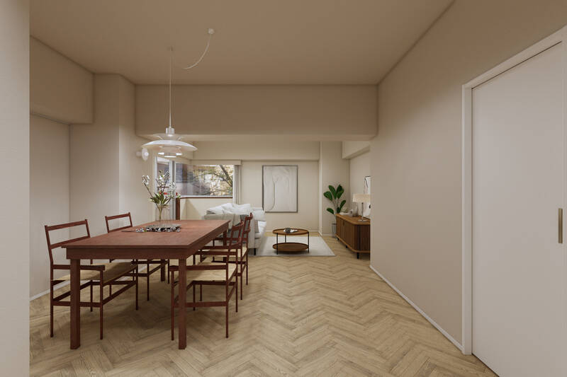 LDKは約20帖の広さを確保。