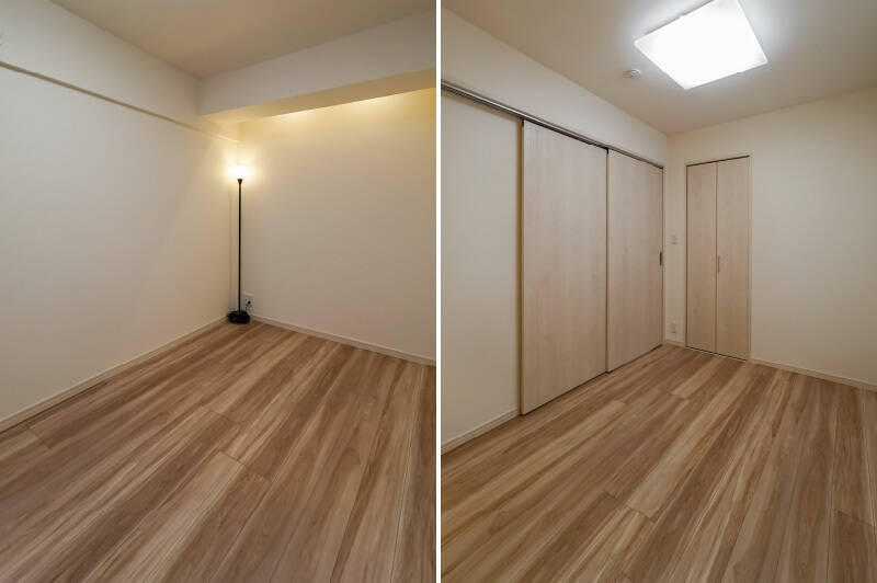 こちらは窓のない “お籠もり感” のある個室のため、集中するためのワークスペースや、小さなお子さまのキッズルームなどにちょうどいいかも。キッチンのお隣なので、引き戸を開け放っておけば作業しながら見守ることも可能です。