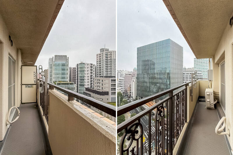 バルコニーには物干し金物が付いています。洗濯物もよく乾きそう！