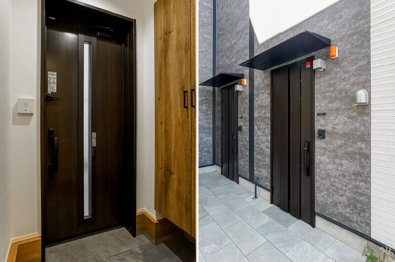 玄関にはシューズボックスが備わっています。