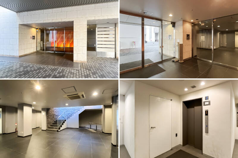 オートロックの扉を抜けると広々した共用ロビー。もちろん宅配ボックスも完備していますよ。エレベーターに乗り、7階へと参りましょう。