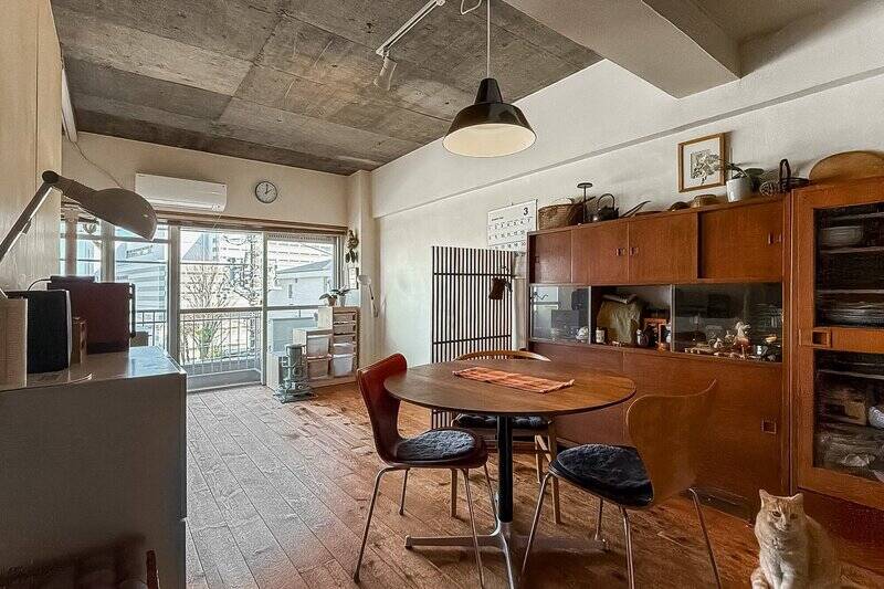 内装とアンティークの家具の相性が素敵です。