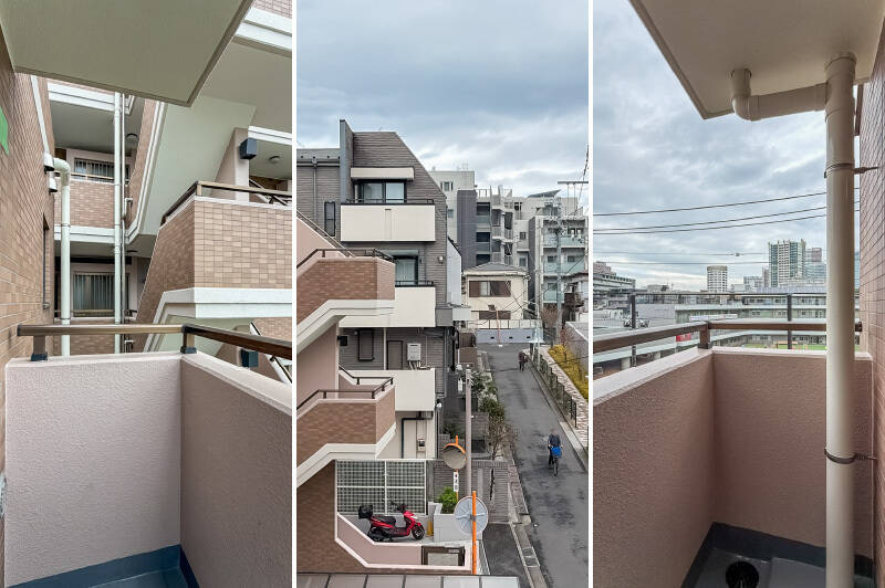 洋室Ｃはコンパクトなバルコニー付きです。