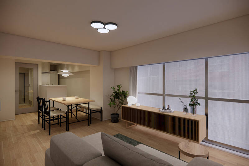 壁面には適度な余白を残し、お気に入りのアートや家具が主役になるような工夫を施しています。