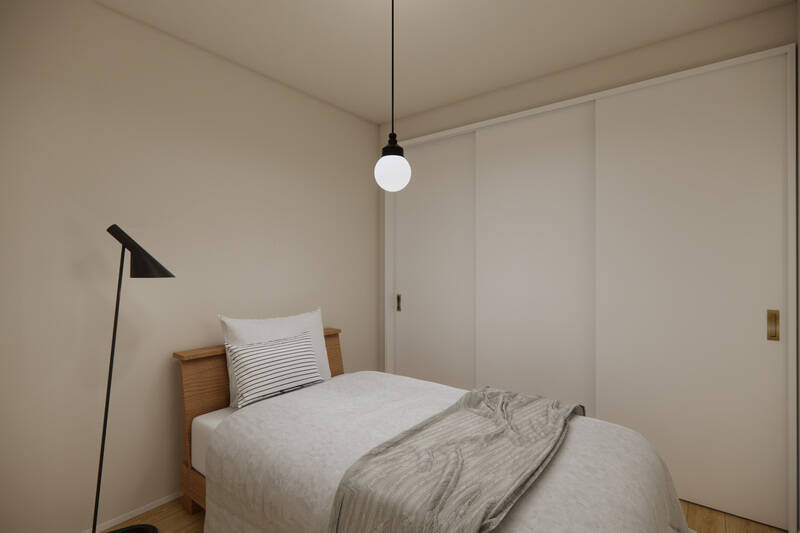 LDと可動式の間仕切りでつながる洋室A。ライフスタイルにあわせてフレキシブルに使えます。