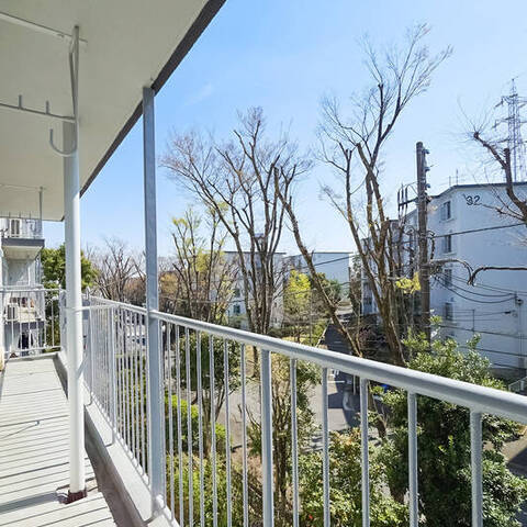 宮前平グリーンハイツ36号棟の眺望・バルコニー写真