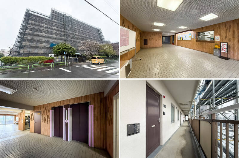 今回ご紹介するのは、1977年竣工のこちらのマンション。ふたつの棟に分かれており、合計で283戸にもなるビッグコミュニティです。住戸は、1号棟の最上階である11階に所在します。