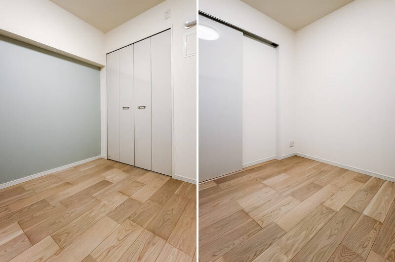 約4.2帖のシンプルな空間。ちょうどキッチンの隣に位置するので、お子さま部屋にすれば、料理中でも宿題している姿を見守ることができます。