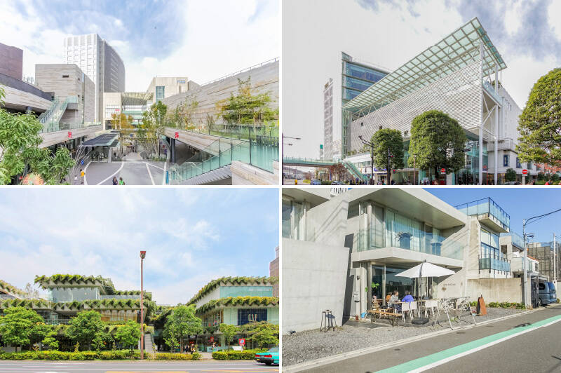 まずは “二子玉川エリア” からご案内します！ <b>左上・</b>「二子玉川ライズショッピングセンター」には、映画館や大型書店、レストランやアパレルショップなどが入居しています。“ライフスタイルを買う家電店”をコンセプトに掲げる「二子玉川蔦屋家電」もこちらに。（徒歩7分）／<b>右上・</b>駅前には、こちらも “ニコタマ” のシンボル「玉川高島屋S・C」。屋上は庭園になっており、ショッピングに疲れたらリフレッシュもできます。（徒歩13分）／<b>左下・</b>緑がモッサリな外観が目印、「玉川高島屋S・C」の別館「マロニエコート」。施設内には「SHAKE SHACK（シェイクシャック） 二子玉川店」や「bills（ビルズ）二子玉川店」など、今をときめく飲食店が入居している注目スポットです！（徒歩14分）／<b>右下・</b>駅の手前側のおすすめは、国産の野菜やお米を使った多彩な料理が楽しめる「CHICHICAFE（チチカフェ）」。テラス席では、川沿いの気持ちよい風と日差しを感じながらランチができますよ。（徒歩10分）