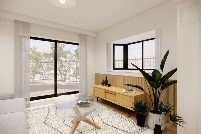 リビングスペースも、大きな家具を置ける広さを確保しています。