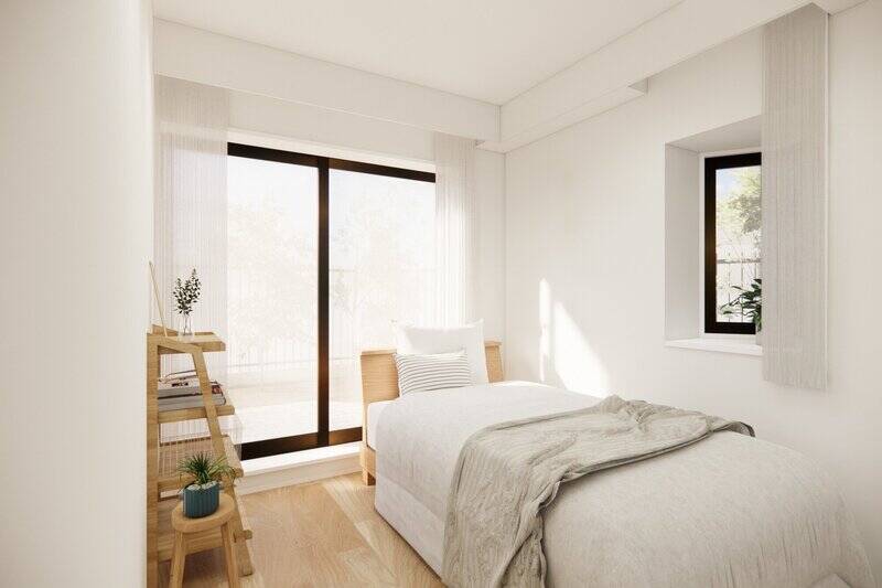 洋室Bも南向きの明るい空間。シングルベッドが収まる広さで、子ども部屋や趣味の部屋にぴったりです。