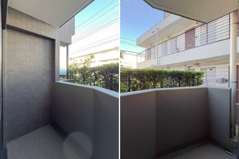 洋室Bには小さなバルコニーが付いています。