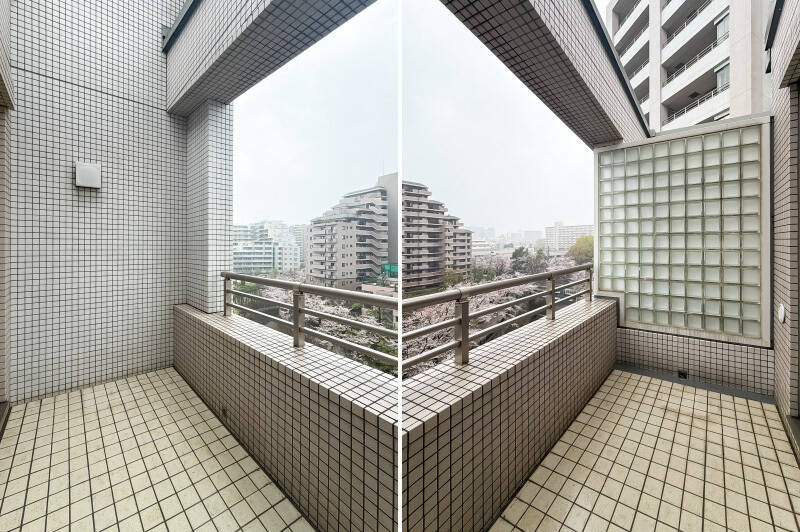 またまたパティオ。各居室に、ルーフバルコニーやパティオといった外に出られる空間が設けられています。