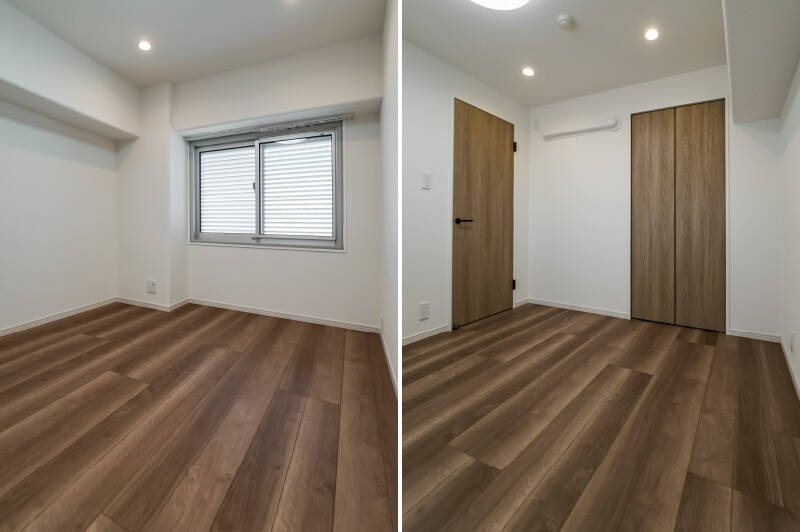 最上階で共用廊下の先が開けているため、廊下が暗くなりにくく、室内にも明るさが届きます。2016年に面格子が交換されており、<b>可動式ルーバー</b>で採光や通風を調整できて便利そう！