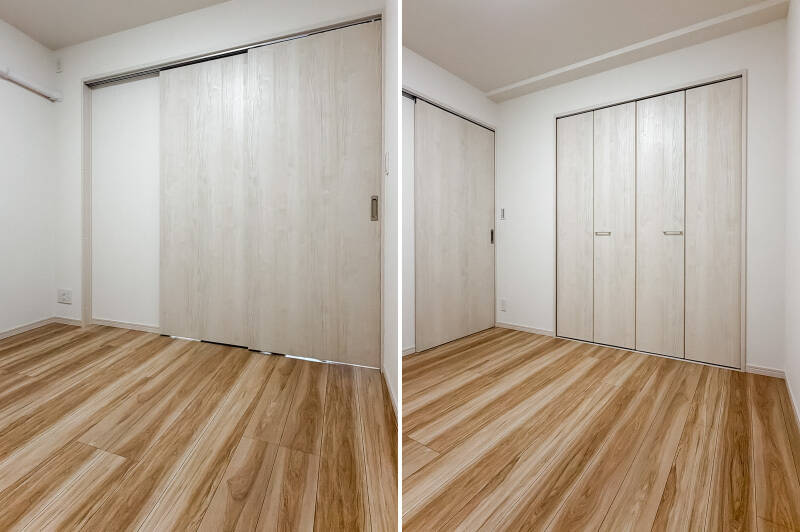 広さは約5帖。ドアを閉め切ると自然光が入らないので、開けた状態でお子さまの遊び場やワークスペースとして使うのがいいかもしれません。