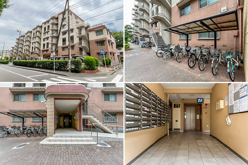 1978年竣工、全4棟からなる総戸数312戸の大規模マンションです。これまでに全住戸の窓サッシ＆玄関ドアの改修工事をはじめ、こまめに修繕が行われています。