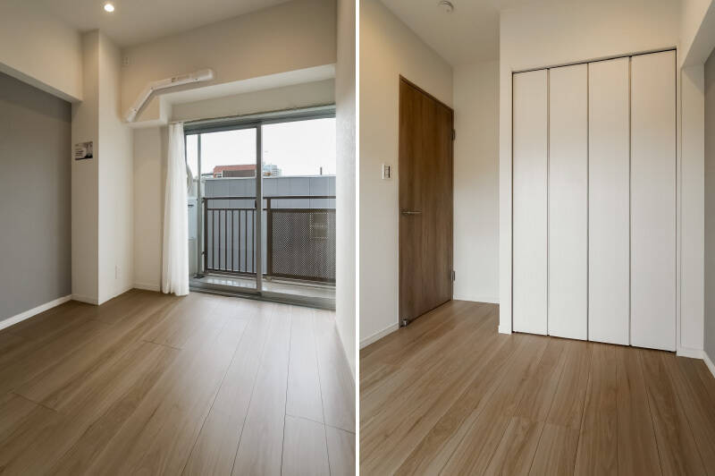 LDKからアクセスする洋室Aは、約4.2帖の広さ。南側の窓から明るい光が入ります。