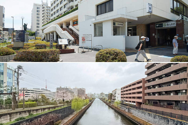 <p><b>上・</b>今回ご紹介する物件は、都営新宿線「西大島」駅から徒歩12分。/<b>下・</b>穏やかな空気流れる「小名木川」沿いに所在。周辺には大型商業施設や昔ながらの商店街がありますよ♪</p>