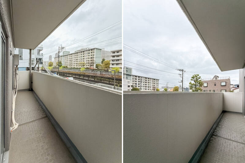 ゆとりのある幅が確保されています。