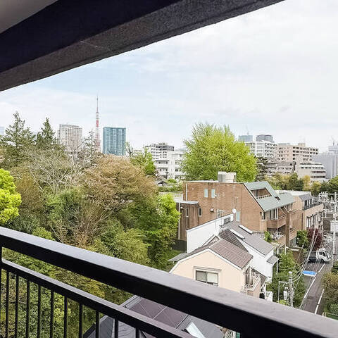 麻布第二コーポの眺望・バルコニー写真